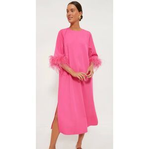 NWOT Tuckernuck hot pink Jamie feather dress, Med $368